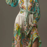 NWT Alemais Pinball Shirtdress Midi Dress Blue Size 0 Photo 0