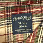 Faded Glory  Plaid Shirt - Red, Black, White size XL Photo 4