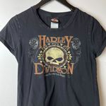 Harley Davidson 2014 Florida Motorcycles T Shirt Womens Black Large L USA Solid Photo 4