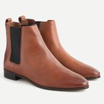 J.Crew NEW Pull-on Chelsea Leather Easy Boots Warm Sepia Brown AQ659 Photo 0