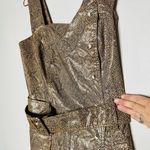 NANUSHKA Lorena Belted Snakeskin Print Vegan Mini Dress Size Small Photo 6