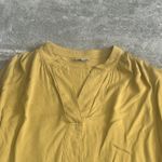 Anthropologie  The Odells Dress Womens XS 3/4 Sleeve Mustard Yellow *Flaw* Photo 3