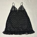 Jessica Simpson Semi Sheer Lace Black Lingerie Slip Nightie M Medium Photo 0