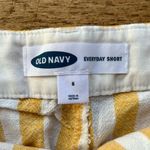 Old Navy White and Yellow Striped Shorts Photo 2