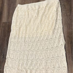 A New Day  Cream Lace Maxi Skirt Photo 0
