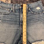 Madewell Relaxed Mid-Length Denim Shorts High-Waist Distressed Hem Women’s 26 Photo 11