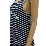 William Rast by Justin Timberlake Navy White Striped Racerback Tank Top Womens M Photo 3