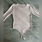 Abercrombie & Fitch Soft A&F Cozy Cream Long Sleeve Bodysuit Size M Photo 1