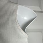 SheIn  Graphic Print Letter Angel Rib Knit Crop Tank Top Medium White Blue Photo 13