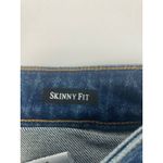 Judy Blue  Skinny Fit Jeans Women's Size 5 Distressed Frayed Hem Blue Denim Photo 5
