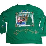 Holiday Time Vintage  season’s greeting sweatshirt size XL Photo 0