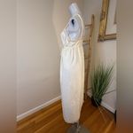 Givenchy Intimates Full Length Slit Nightgown Lace Trim Strappy Size Lg Ivory Photo 8