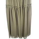 Banana Republic NWT  Tigers Eye Green Strappy Midi Dress Size 10 Spaghetti Strap Photo 14