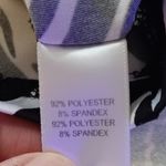 Sport Haley womens golf shirt 3/4 sleeve black white zebra stripes sz medium Photo 5