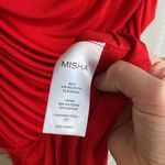MISHA JORDANNE ruched midi dress Red Size 6 Photo 7