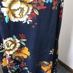 Ms basic dark blue floral spaghetti strap dress size XL​ Photo 9