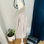 Sweet Romeo  Skull Back Open‎ Long Sleeve Cardigan Sweater, Tan/White, Medium Photo 3