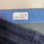 Gap dark wash Real Straight blue jeans size 33/16 Photo 2