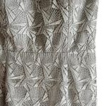 David Meister  Lace Overlay Sheath Cocktail Dress‎ in Metallic Silver Geo, Size 6 Photo 6
