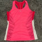 Saucony  Women's Vibrant Pink and White Tank Top Photo 1