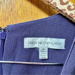 Dress the Population Naomi Long-Sleeve Twist Long Maxi Gown Purple 3X Plus Size Photo 6