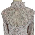 Cushnie Mock Neck Open Knit Fringe Cropped Sweater Runway Pink Size M Photo 9