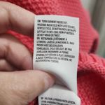 American Eagle‎ Womens Waffle Knit Henley Top Size M Pink Coral Button Front Photo 6