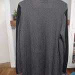 Michael Stars  Grey With Suede Accents Drape Cardigan Photo 4
