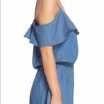 The Bikini Lab  blue romper shorts top set outfit large L New NWT off shoulder Photo 3
