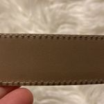 Capezio  Genuine Leather Women Belt size XL long 40”color white Photo 2