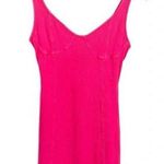 Aerie  Ribbed Corset Bodycon Mini Dress in Hot Pink Size M Photo 3