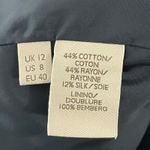 NWT Orla Kiely Painterly Giraffe V Neck Dress Ink US 8 Short UK 12 FR 40 Blue Photo 6