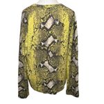 Equipment  Femme Cashmere Sloane Diamondback Python Sweater Blazing Yellow Size M Photo 8