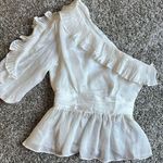 DO+BE White One Shoulder Top Photo 1