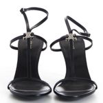 CELINE  Women's T-Bar Triomphe Calfskin black heel classic designer luxury $1300 Photo 0