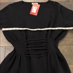 NWT Evereve Jamison Cinch Waist sweater Sz M Black Size M Photo 5