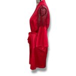 Victoria's Secret NWT Victoria’s Secret Size S M Red Satin Lace Shoulder Short Robe Sexy Lingerie Photo 3