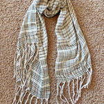 Vintage VTG Signature Echo Plaid Stripe Check Fringe Scarf Wrap Accessory Photo 0