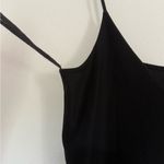 Eye Candy Vintage Y2K  Black Mini ruffle hem Dress with Spaghetti Straps Photo 3