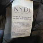 NYDJ ‎ Linen Blend Crop Wide Leg Pants 14W Navy Classic Nautical Preppy Resort Photo 6