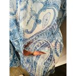 L'Agence L’AGENCE Blue White Floral Print Long Sleeve Cinched Waist Arabella Romper 4 Photo 10