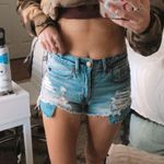 American Eagle High Rise Festival Jean Shorts Photo 0