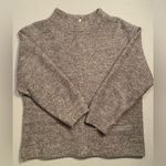 Marc by Marc Jacobs , Grey Turtleneck wool Sweater w/Gold Flecks, snap up back SM Photo 6