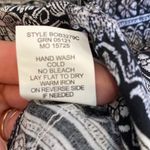 Fig and Flower Women’s All Over Print Boho Tunic Abstract Floral Indian EUC Sz M Black Size M Photo 6