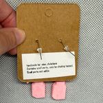 Handmade Pink Bow and Strawberry Milk Earrings Photo 4