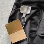 Dual Nature New  Keyhole Rib Velour Dress Mock Neck Long Sleeve Mini Black Photo 12