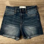Abercrombie & Fitch  Dark Wash High Rise Cutoff Short Photo 0