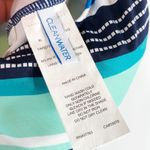 Clean Water XL Swimsuit Dress Blue Striped One Piece Skirted Briefs Bra 678 Photo 6