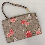 Nine West  Begonia Floral Logo Wristlet Photo 4