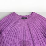 Lane Bryant Women's Purple Round-Neck Cable Knit Sweater Plus Size 18/20 Photo 5